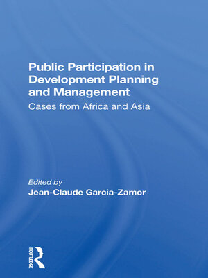 cover image of Public Participation In Development Planning and Management